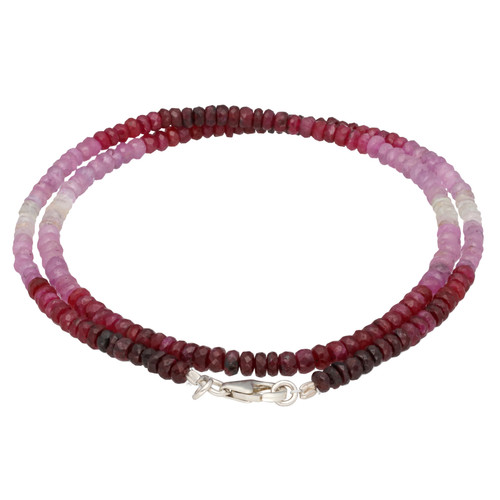 Collana rubini sfaccettati - collana, di