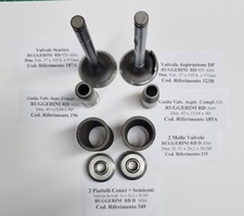 6-Kit Valvole Guide Molle Coni e Semiconi RUGGERINI LOMBARDINI (Cad. UNO)