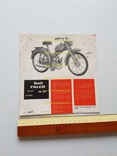 Bianchi 49 Falco Turismo anni 60 depliant originale ITALIANO