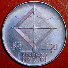 Italy 100 Lire 1874-1974