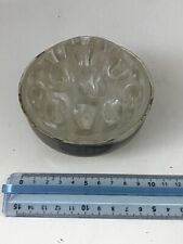 Portapenne Di Design Anni 70 Vetro E Base Di Peltro  made in Italy