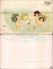 LIBERTY ART NOUVEAU-RAPHAEL KIRCHNER-ENFANTS DE LA MER VII-C88-76