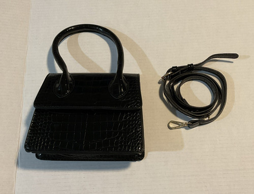 Mini tote senza marchio nero