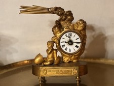 Orologio da mensola Francese In Bronzo Dorato - Japy Freres-