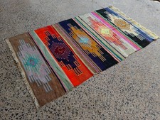 Colorful Turkish Kilim Rug 3.7x5.1 ft – Vintage Handwoven Tribal Wool