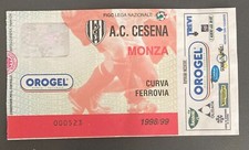 CESENA - MONZA curva ferrovia Biglietto stadio 1998/99