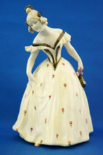 Bernhardt Bloch Eichwald Gran scultura ceramica Dama Art Nouveau Liberty Boemia