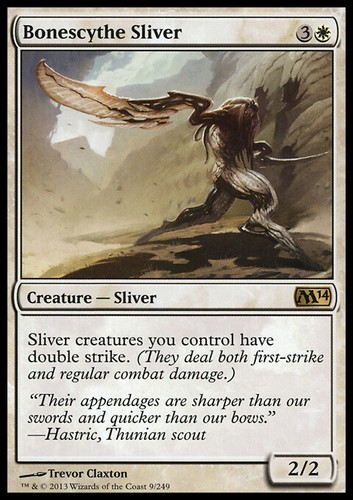 Mtg bonescythe sliver exc - mtg,