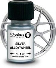 CERCHIO IN LEGA ARGENTO, Vernice per Ritocchi 8ml RIPARAZIONE PENNELLO GRAFFI