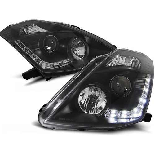 Fari luce diurna led neri - diurna,