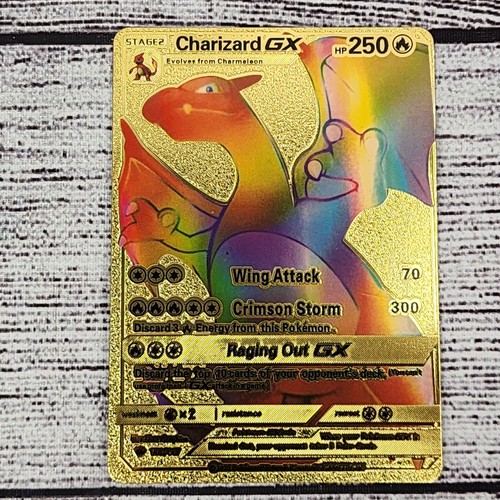 Pokemon gold foil charizard - pokemon,