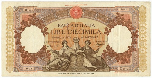 10000 lire capranesi - 10000,