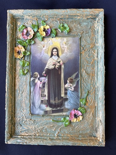 Vtg framed painting - vtg,