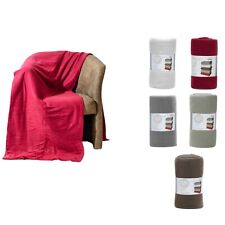 Coperta Plaid in Pile Matrimoniale Una Piazza e Mezza Singola soffice e calda