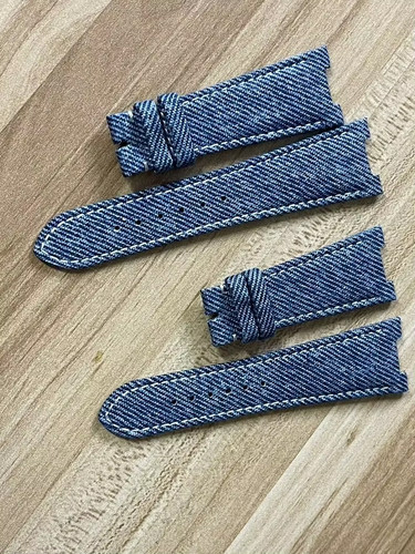 Cinturino orologio denim - , blu