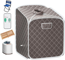 Sauna a Vapore Portatile 2 L, Cabina Domestica per SPA, 9 Temperature Regolabili