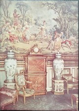 ANTICA STAMPA COLORI 1913. SALA ARAZZI DI BEAUVAIS, COLLEZIONE JACQUEMART-ANDRÈ