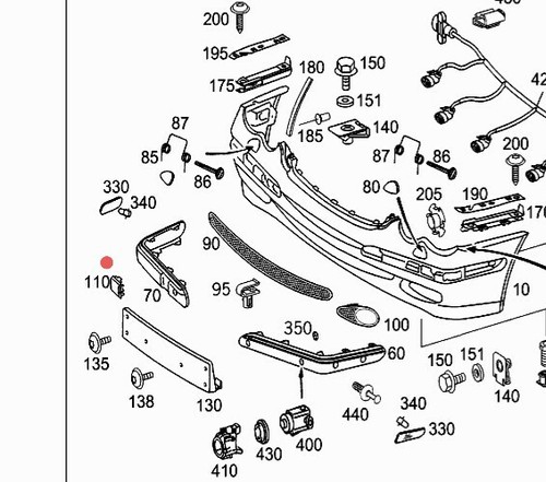 Mercedes w203 copri gancio - w203,