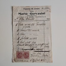 1925 Mario Gervasini Mobili Milano Fattura C00842