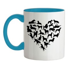 Amore cuore cani tazza in - amore,