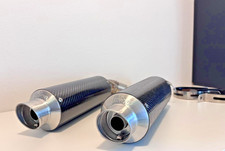 Coppia Terminali Scarico Carbonio Ducati Monster 696 (2008/14) 796 795 (2010/14)