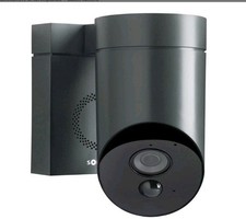 Somfy 2401563 Telecamera Di Sicurezza da Esterno Wi-Fi con Sirena, Nero