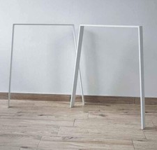 gambe in ferro bianco, per tavolo da pranzo