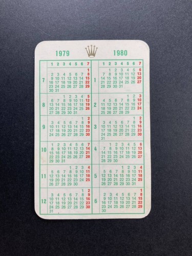 Calendario rolex 1979 1980 - calendario, 1979-1980