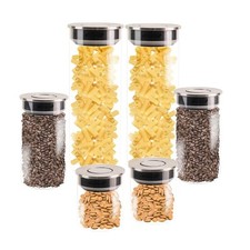 Set 6 barattoli cucina vetro
