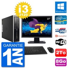 PC HP 8200 Elite SFF Ecran 27"