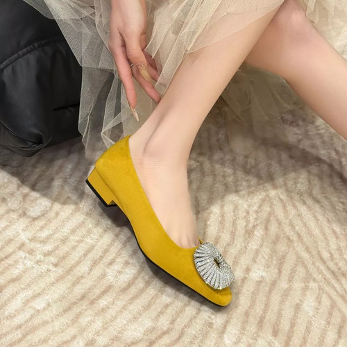 Ballerine donna giallo senape - ballerine,
