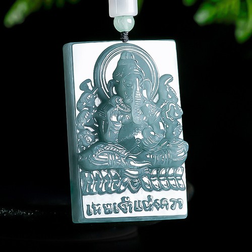 Collana con ciondolo ganesha - con,