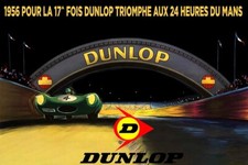 Poster Manifesto Locandina Pubblicità Automobili Gomme Dunlop Stampa 50x70 Cm.