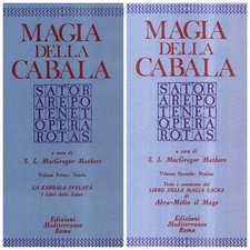 Magia della cabala Vol 1 + 2 Teoria E Pratica MacGregor Mathers ed Mediterranee
