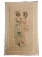 Grande Lithographie élégante