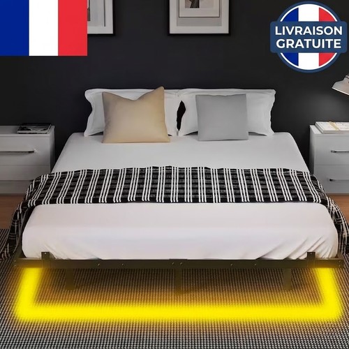 Lit métal 140x200 avec - métal,