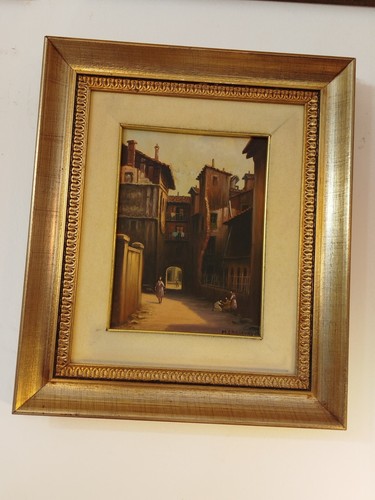 Quadro olio tela michele - su,