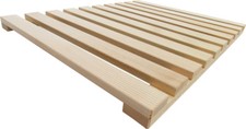 Pedana doccia in legno naturale faggio cm 77x60 prodotta artigianalmente Italia
