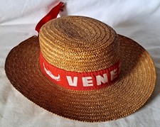 Cappello di paglia gondoliere Venezia, originale, vintage