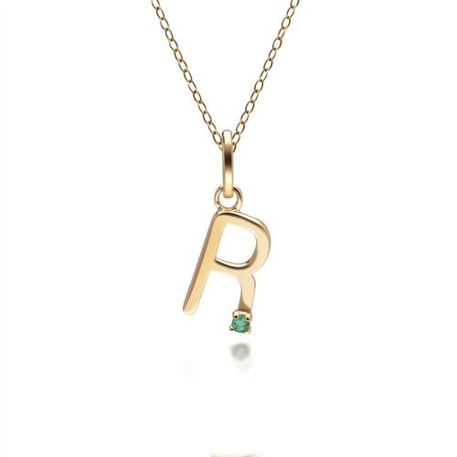 Charm lettera oro giallo - charm, in
