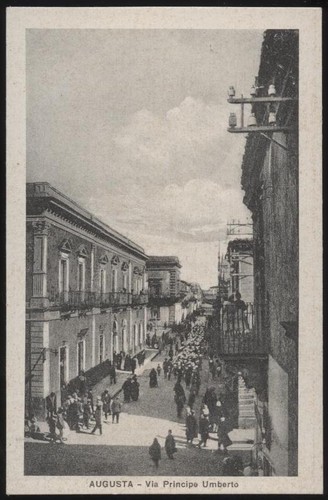Cartolina augusta via principe - cartolina,