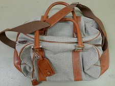 Borsa Aquascutum in pelle Holdall - livrea originale - vintage - usata una volta. RARO 