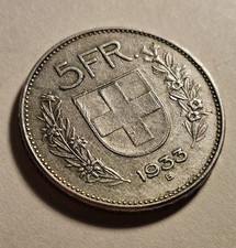 5 FRANCHI 1933 SVIZZERA -