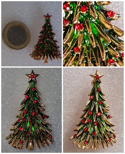 Spilla albero natale - albero,