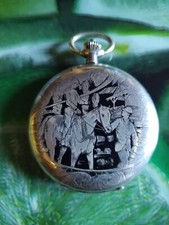 Orologio Arnex  in argento 925 niellato doppia cassa.