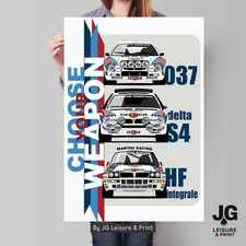 Poster lancia delta martini - delta,