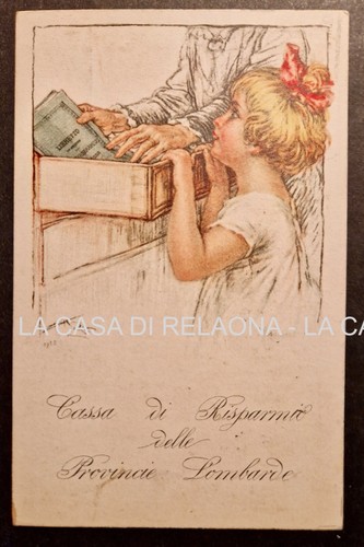 Cartolina pubblicitaria cassa - cartolina,