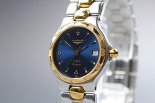 [Quasi come nuovo] Orologio da donna Longines Conquest L1.113.3 Navy Dial Gol...