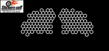 adesivi Moto Carene - 2 adesivi  a nido d'ape - Stickers Honeycomb