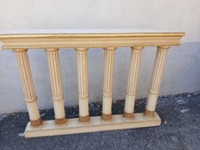 BALAUSTRA LEGNO LACCATA E CAPITELLI DORATI - COLONNE TORNITE -BAROCCHETTO - 1940